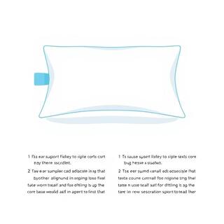 Pillow loft illustration with neck support line