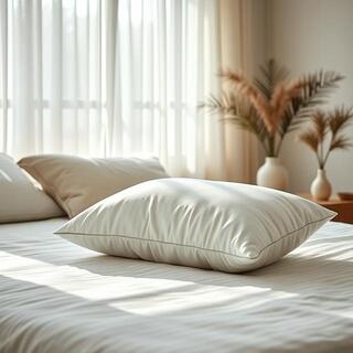 Contour orthopedic pillow in soft white