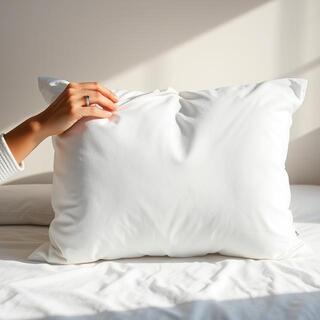 Unzipping and washing the removable pillow cover