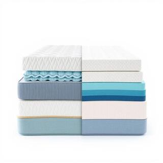 Hybrid mattress cross-section illustration