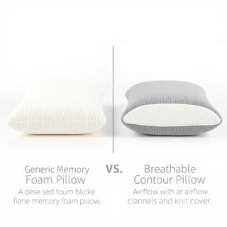 Memory foam pillow close-up