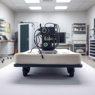 Rollator machine testing mattress surface