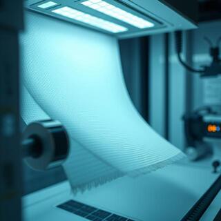 Lab image testing fabric porosity