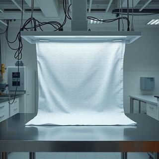 AirKnit fabric under airflow test